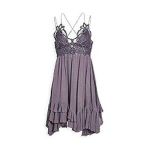 Free People Adella Frilled Chemise Slip Dress